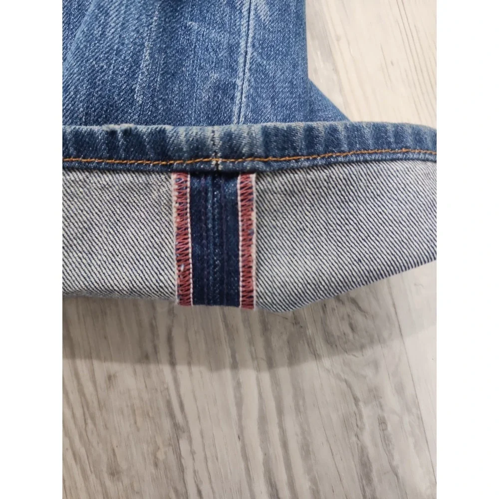Lucky Brand 121 Heritage White Oak Cone Selvedge Jeans 36x32 Made In US - Picture 3 of 15